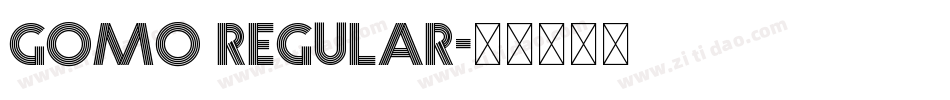 Gomo Regular字体转换